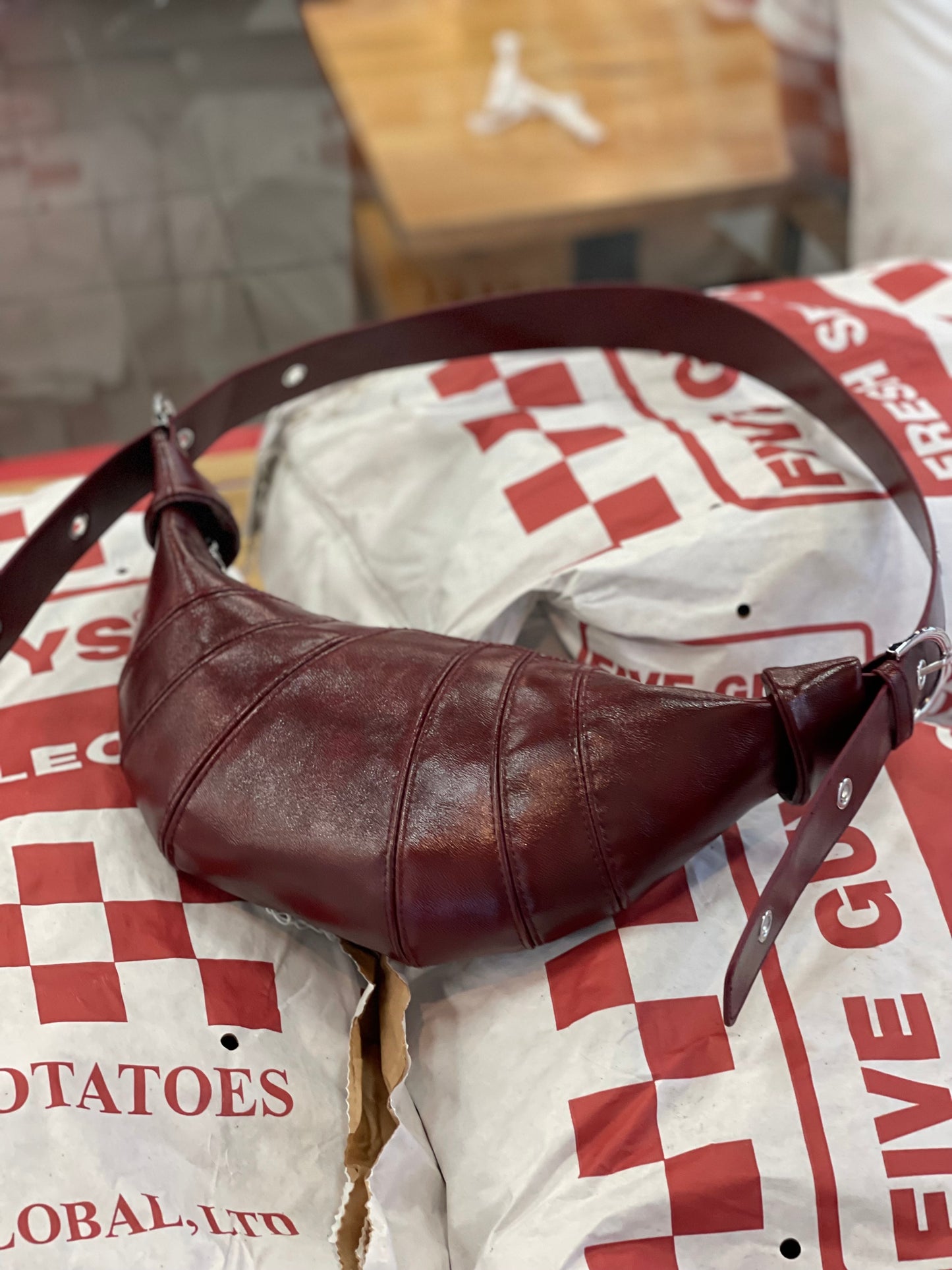 RED VELVET CROISSANT BAG