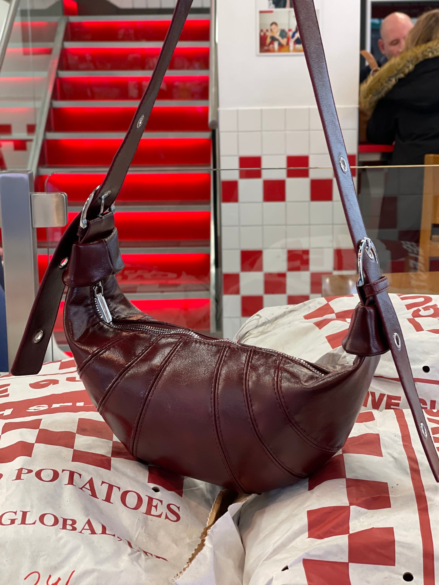 RED VELVET CROISSANT BAG